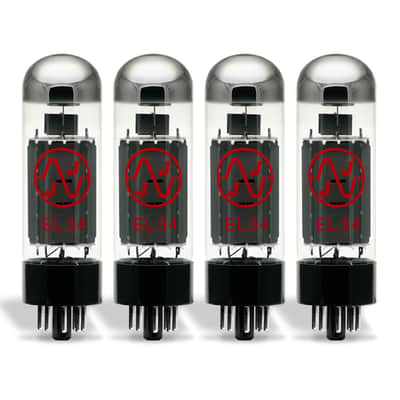 JJ Electronic EL34 Power Tube Apex Matched Quad | Reverb