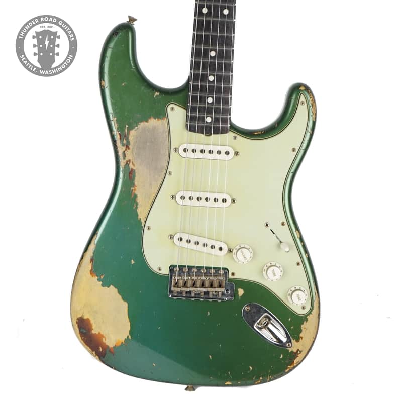 New Fender Custom Shop Levi Perry Masterbuilt '60 Stratocaster Heavy Relic Aged Sherwood Metallic image 1