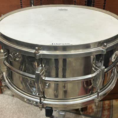 Ludwig&Ludwig Silver Anniversary 6 1/2 X 14" Snare Drum (TL-416) 1936 - Nickle Over Brass (NOB) image 5