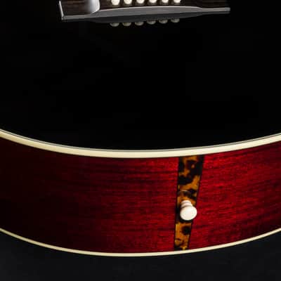 Bourgeois SJ Oval Hole Mahogany and Aged Tone Adirondack Spruce Black Top Custom NEW image 16