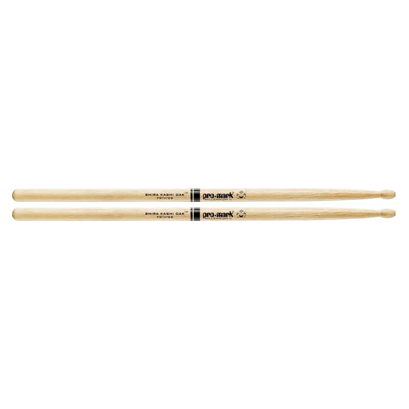 Pro-Mark PW747BW Shira Kashi Oak 747B "Super Rock" Wood Tip Drum Sticks image 1