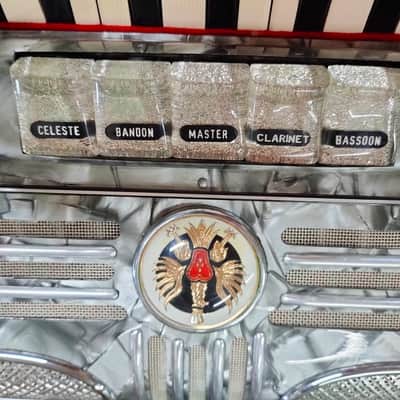 Soprani di Silvio Piano Accordion. Fully Refurbished, LMM, 41 KEYS/120 BASS, New Straps, New Case. image 2