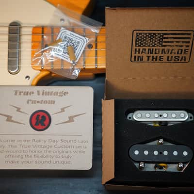 True Vintage Custom™ Telecaster Pickup Set — Handwound | Alnico 3 | Formvar | Blackguard Era Voice | USA Boutique image 6