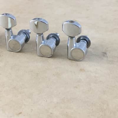 Vintage Genuine Fender Squier 2 Pin Mount Guitar Tuners Light Relic Drilled Post image 4