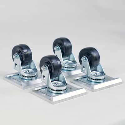 Mesa/Boogie Track-Loc 2" Caster Set with Mounting Plates Y.WH-2R image 1