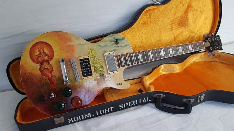 Vintage 1980 Gibson Les Paul Standard *Rare All Silver* USA Folk Art image 1