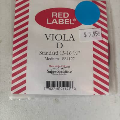 Red label SS4127 Viola D Standard 15-16 1/2" String image 1