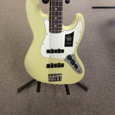 Mint Demo Fender Player II Jazz Bass Guitar - Hialeah Yellow with Rosewood Fingerboard image 1