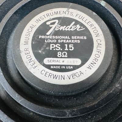 Fender PS 15 Cerwin Vega guitar/bass Speaker 8 Ohm - Needs Re-Cone - PARTS ONLY image 9