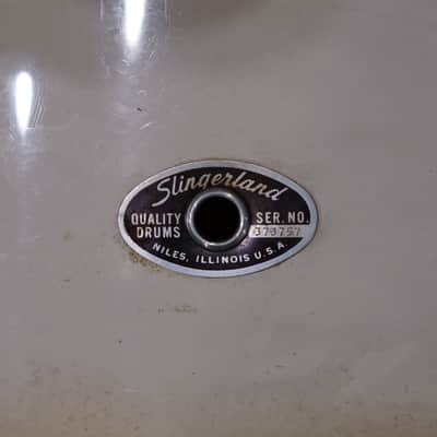 Slingerland 12/14/20/5x14" Stage Band Drum Set - 1970s Gloss White image 23