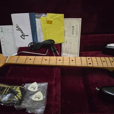 Collector-grade! 1993 Fender Japan 50'S Reissue ST54 "Blackie" Stratocaster BLK in Excellent Condition image 11