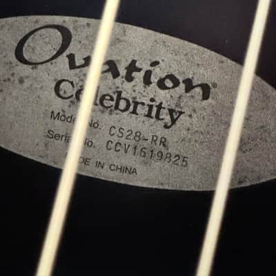 Ovation Celebrity - CS28-RR - Red Acoustic Electric image 6