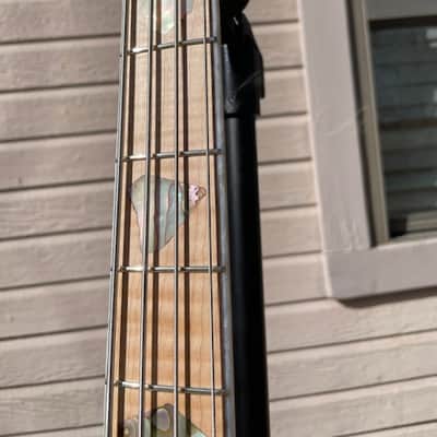 JLC Guitars Anaheim Bass - Natural, Aquamarine Metallic image 13