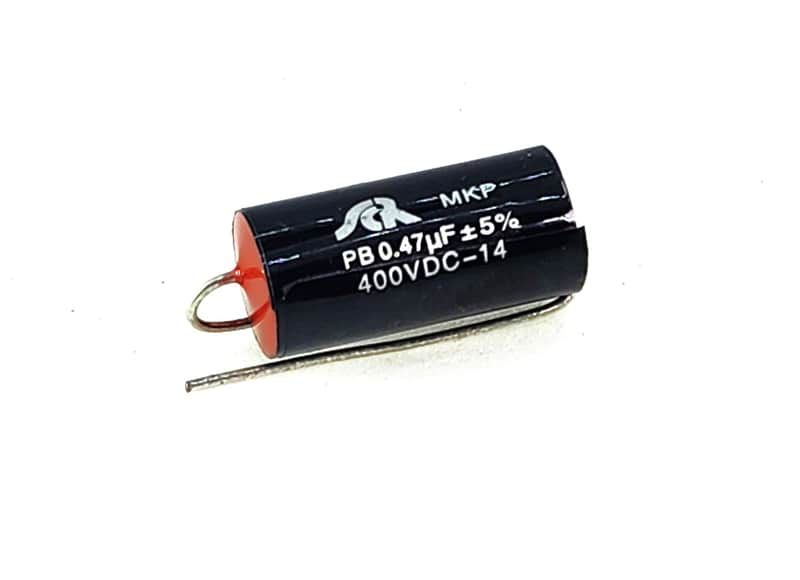 MKP .47UF 400V POLYPROPYLENE CAPACITOR - BLACK image 1