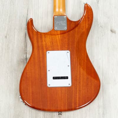Mint Tagima Stella DW Guitar, Bolivia Fretboard w/ Quilt Maple Top, Transparent Amber image 2