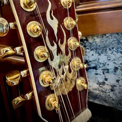Antonio Tsai 12-String Acoustic Guitar | Incredible & Rare Custom Dragon Inlays! image 7