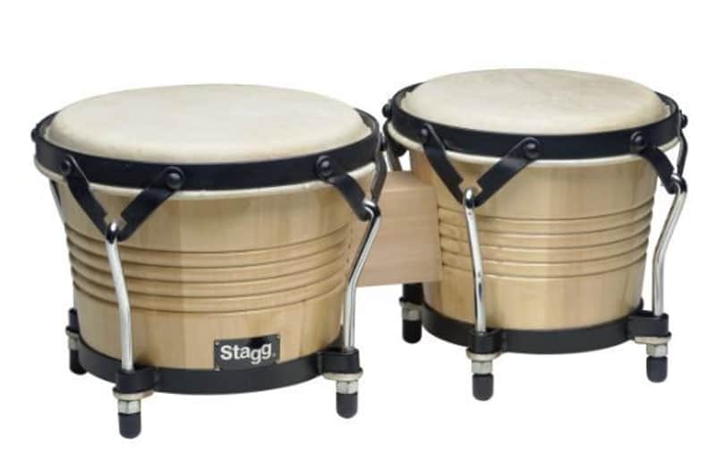 Stagg BW-200-N Wood Bongo 7.5" and 6.5" Natural image 1