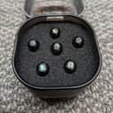 Martin Luxe Liquidmetal Bridge Pin Set 2025s - Gloss Black with Pearl Dot