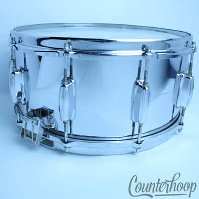 *Slingerland 14x6.5"Brass Gene Krupa COB Snare Drum 10Lug Vintage 70s USA No.133 image 8