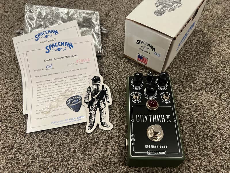 Spaceman Sputnik I Silicon Fuzz Olive Drab Cyrillic PDX Custom image 1