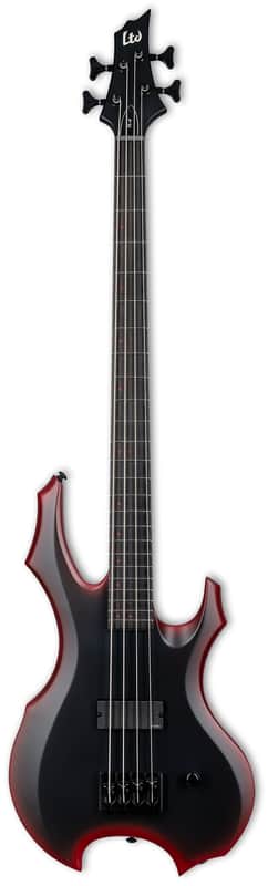 ESP LTD FL-4 Black Red Burst Satin w/Case (B Stock) image 1