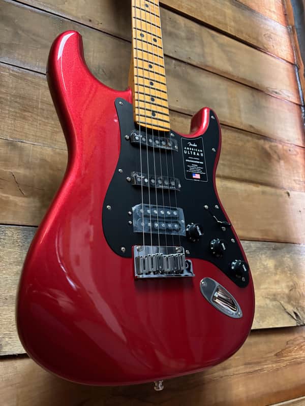 Fender American Ultra II HSS Stratocaster - Sinister Red w/ Hard Case image 1