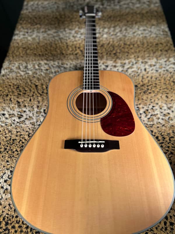 Cort Earth 100 NAT Solid Sitka Spruce/Mahogany Dreadnought 2010s - Natural Glossy image 1