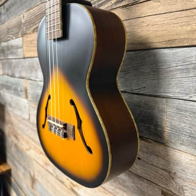 Kala KA-JTE Archtop Series Acoustic/Electric Tenor Ukulele with Pickup 2010s - 2-Tone Satin Sunburst image 7