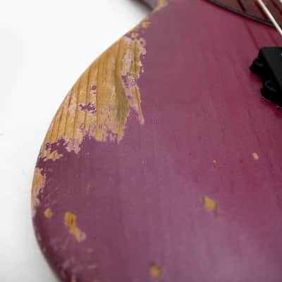 DWG Custom 34" Proto 4-String Bass Guitar Relic Roasted Pine image 23