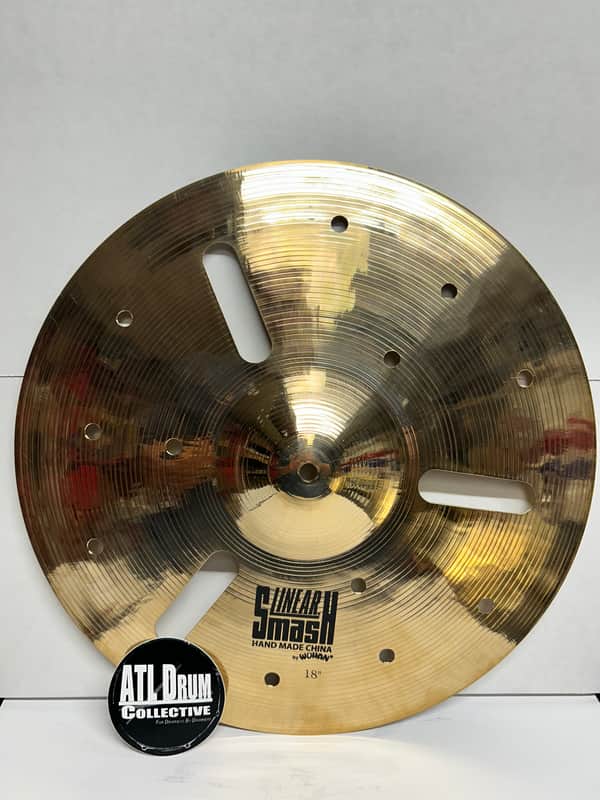 Wuhan 18" Linear Smash Crash Western Style FX Cymbal - Brilliant - NOS - 1079 Grams (WULSMASH18) image 1
