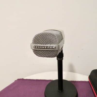 Modified Sennheiser MD 421-U Cardioid Dynamic Microphone 1960s - 1970s - White image 2