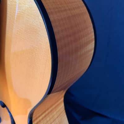 Bill Moll 18 Inch Classic Archtop Non-Cutaway 2004 Natural Spruce- Clear image 3