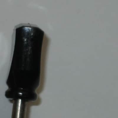 ONE near A+ genuine Gibson (Kluson) Deluxe Vintage Style Tuner for high D, A, low E side - PMMH model but with Black BUTTON (& says KLUSON DELUXE) + screws, washer, & nut with threaded shaft - HARDWARE: Nickel (from 2013 LPJ - NO guitar included) image 20