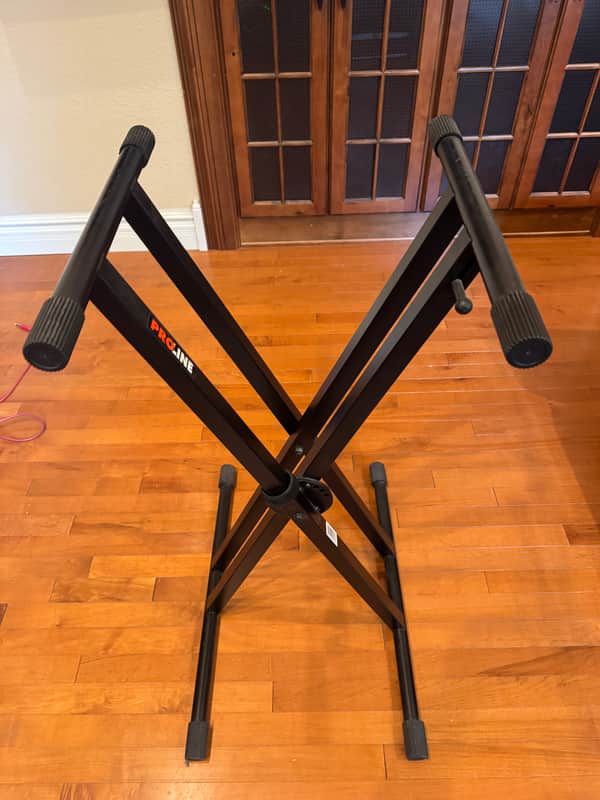 Proline PL4KD Double-Braced Keyboard X-Stand Regular Excellent Condition Bild 1