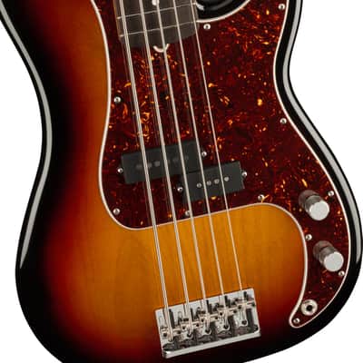 Fender American Professional II Precision Bass V 5-String Bass, Rosewood Fingerboard, 3-Color Sunburst w/ Deluxe Molded Case image 1