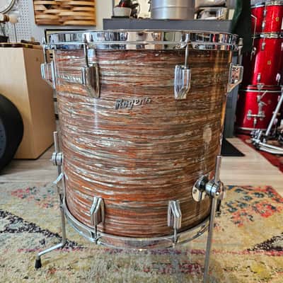 Rogers Holiday 20-16-12" Drum Kit in Pink Strata image 12