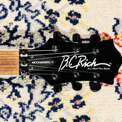 2000 B.C. Rich Mockingbird N.J. Neck-Thru Series - Made In Korea - Black image 5