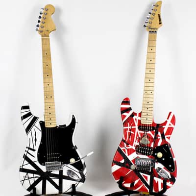 Van Halen 1 EVH Black White Frankenstrat Project Electric Guitar 1of2 - 10020376 image 9