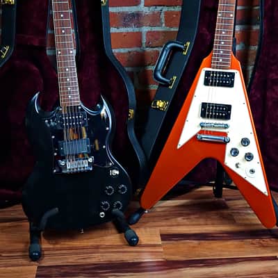 Gibson Custom Shop Judas Priest Flying V & SG 2005 Sparkling Burgandy & Ebony #22 of 30 image 2