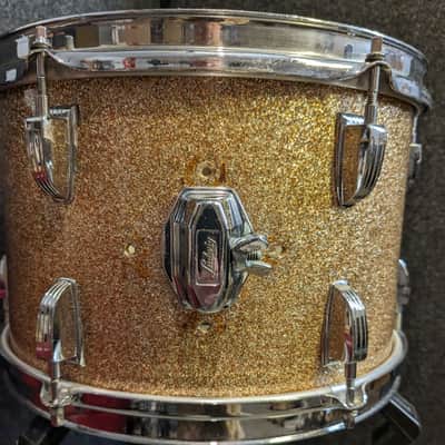 Ludwig Maple Rack Tom 12x8" - Champagne Sparkle re-wrap image 1