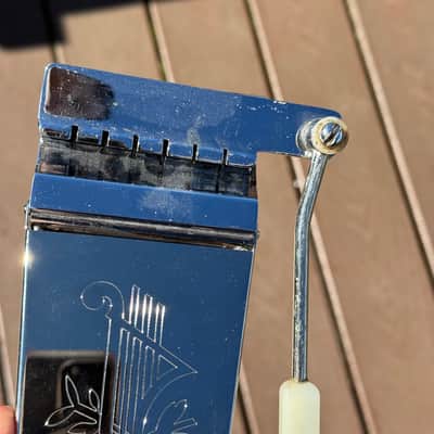 1960s Gibson Maestro Vibrola Vibrato Lyre Tailpiece - Chrome image 4