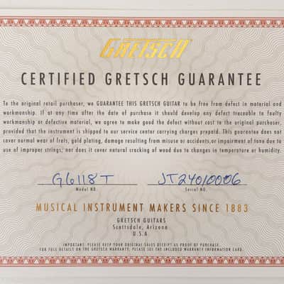 Gretsch G6118T Players Edition Anniversary Hollowbody Electric Guitar, Rosewood Fingerboard, Two-Tone Copper Metallic/Sahara Metallic image 21