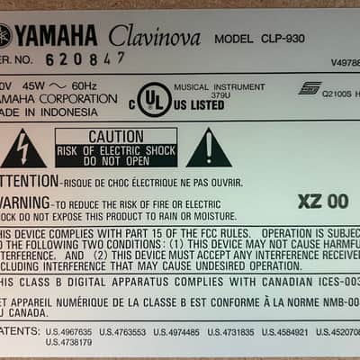 Yamaha Clavinova CLP-930 image 7
