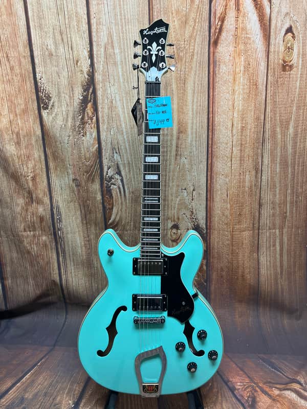 Hagstrom VIK-ABE - Aged Sky Blue image 1