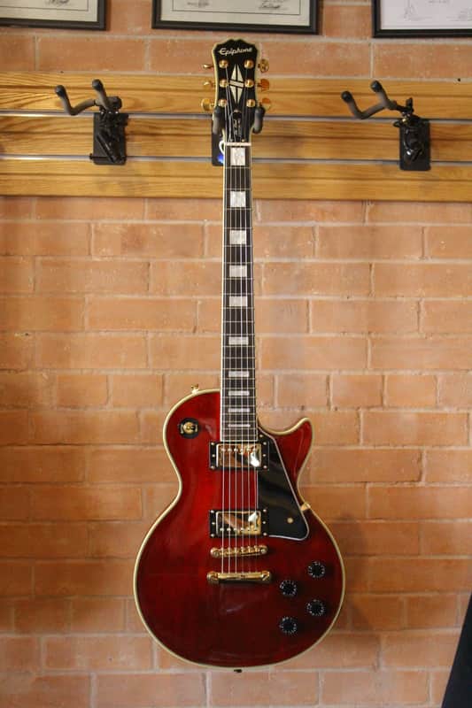 2016 Epiphone Les Paul Custom Pro Wine Red | Reverb