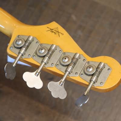 2020 Fender Custom Shop 1964 Jazz Bass Electric Bass Relic Black + COA OHSC image 22
