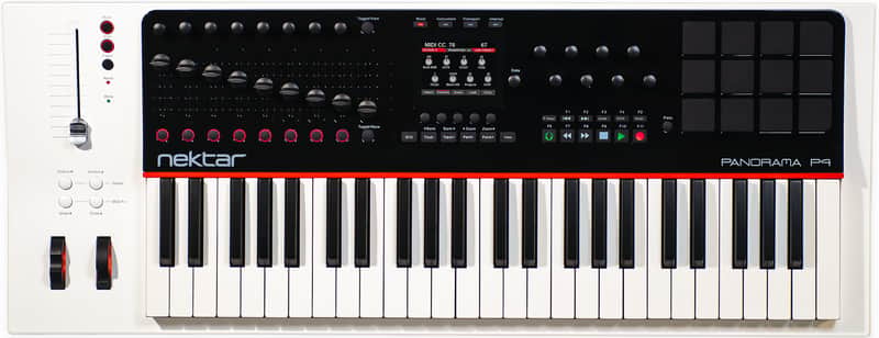 Nektar Panorama P4 49-Key USB MIDI Keyboard Controller 2018 - 2021 - White image 1