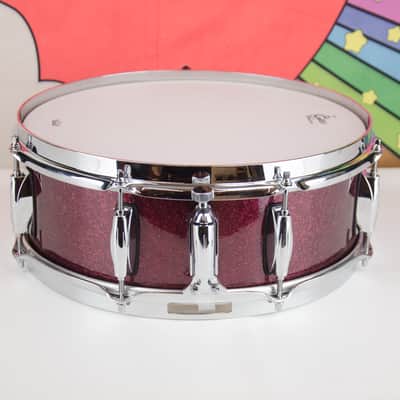 Used Gretsch 5 x 14" Brooklyn Snare Drum - Limited (Maxwell) Burgandy Sparkle image 4