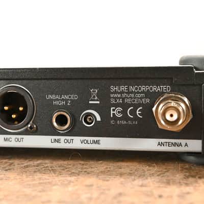Shure SLX24/SM58 Handheld Wireless System - J3 Band: 572-596 MHz CG01L4J image 4