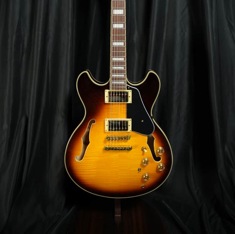 Ibanez JSM10EM-TTB John Scofield Signature - Two-tone Burst image 1